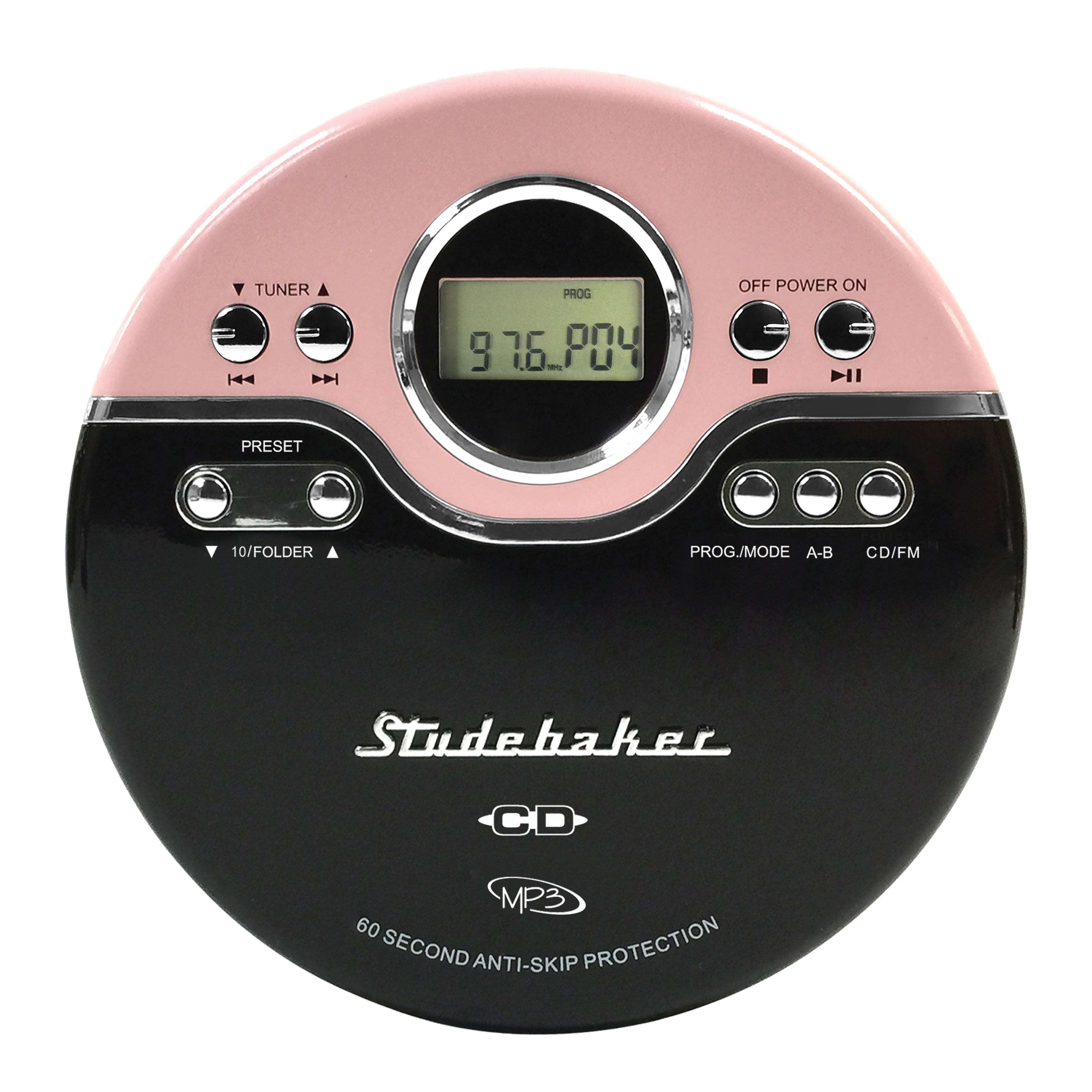 TUNER PROG 9 76.P04 76 OFF POWER ON PRESET 10/FOLDER PROG./MODE A-B CD/FM
Studebaker CD MP3 60 SECOND ANTI-SKIP PROTECTION