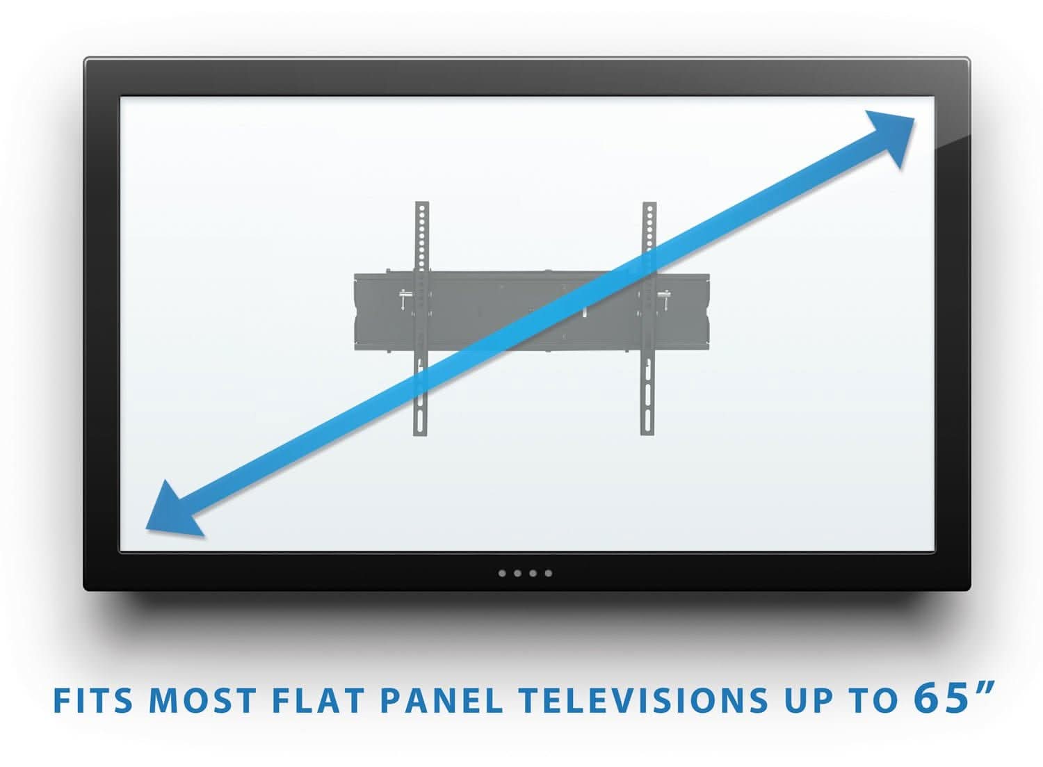 FITS MOST FLAT PANEL TELEVISIONS UP TO 65"