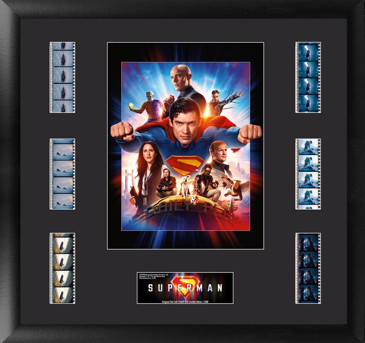 Trend Setters - Superman (2025) (Heroes and Villains of Metropolis) FilmCells™ Presentation Limited Edition Montage Framed Art USFC6609 - Multicolor