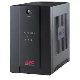 APC - by Schneider Electric Back-UPS RS BR500CI-AS 500 VA Tower UPS - Tower - 10 Hour Recharge - 3 Minute Stand-by - 230 V - Black