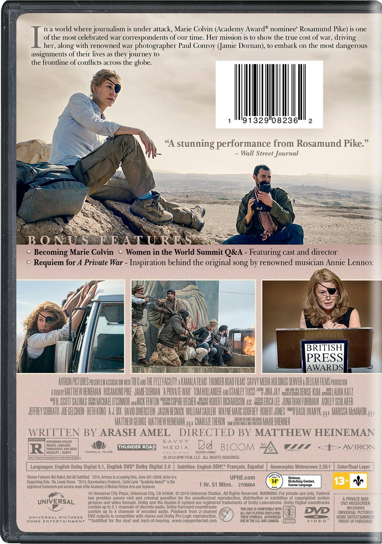 Angle. A Private War [DVD].