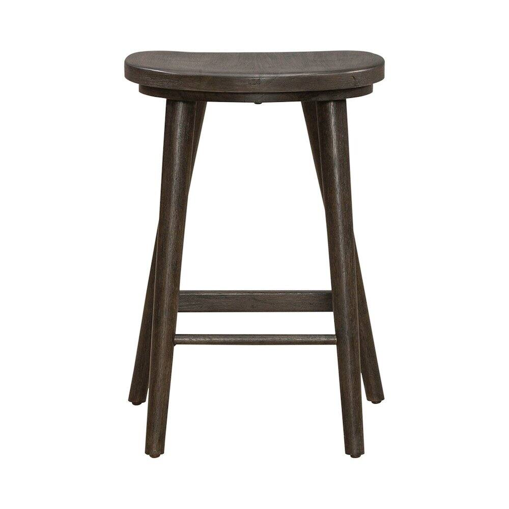 Back. Liberty Furniture Industries - City View Counter Height Wood Stool for Accent Seating - Coffee Bean - Coffee Bean.