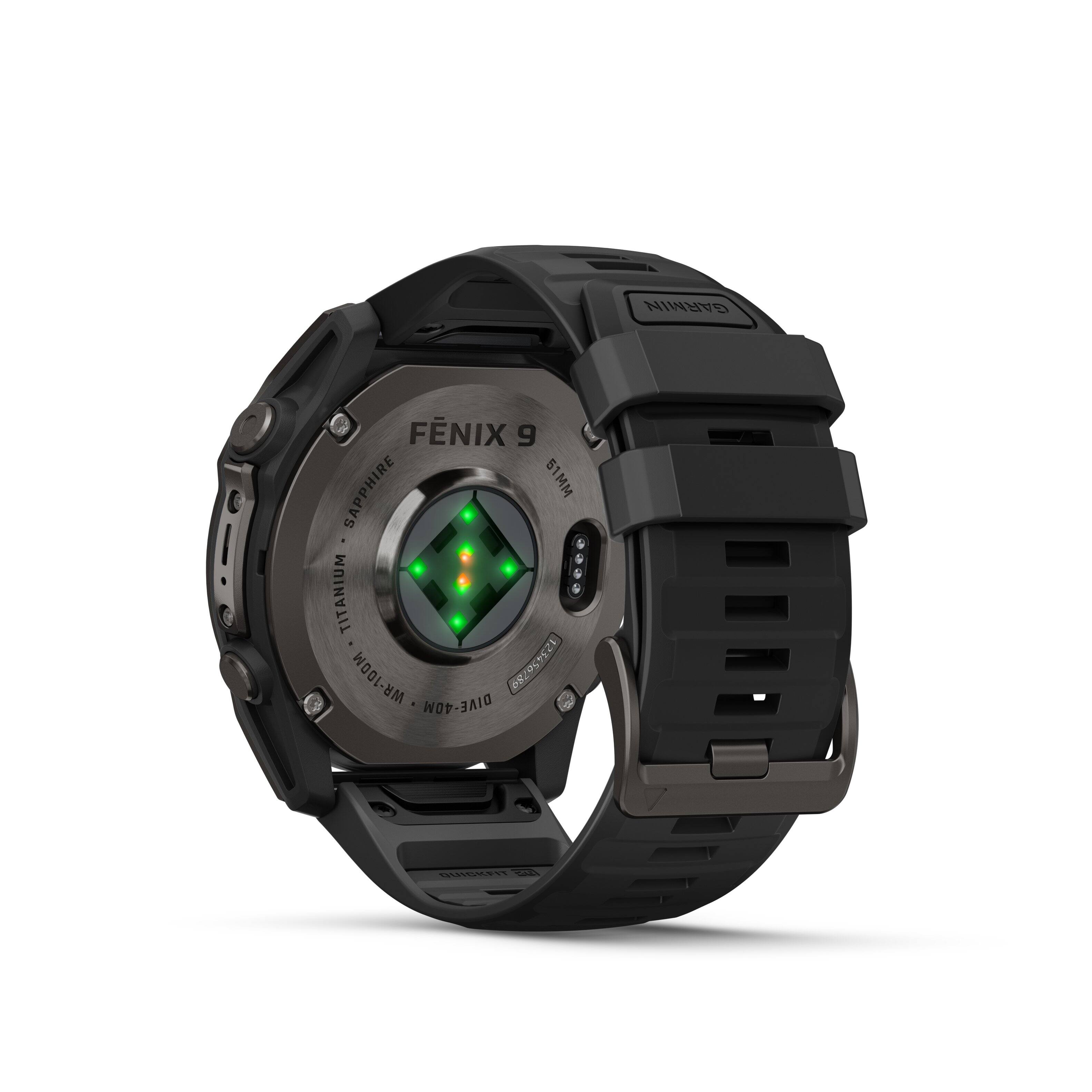 GARMIN  
FENIX 9 SAPPHIRE 51MM TITANIUM WR-100M 1 DIVE-40M 123456780  
QUICKFIT