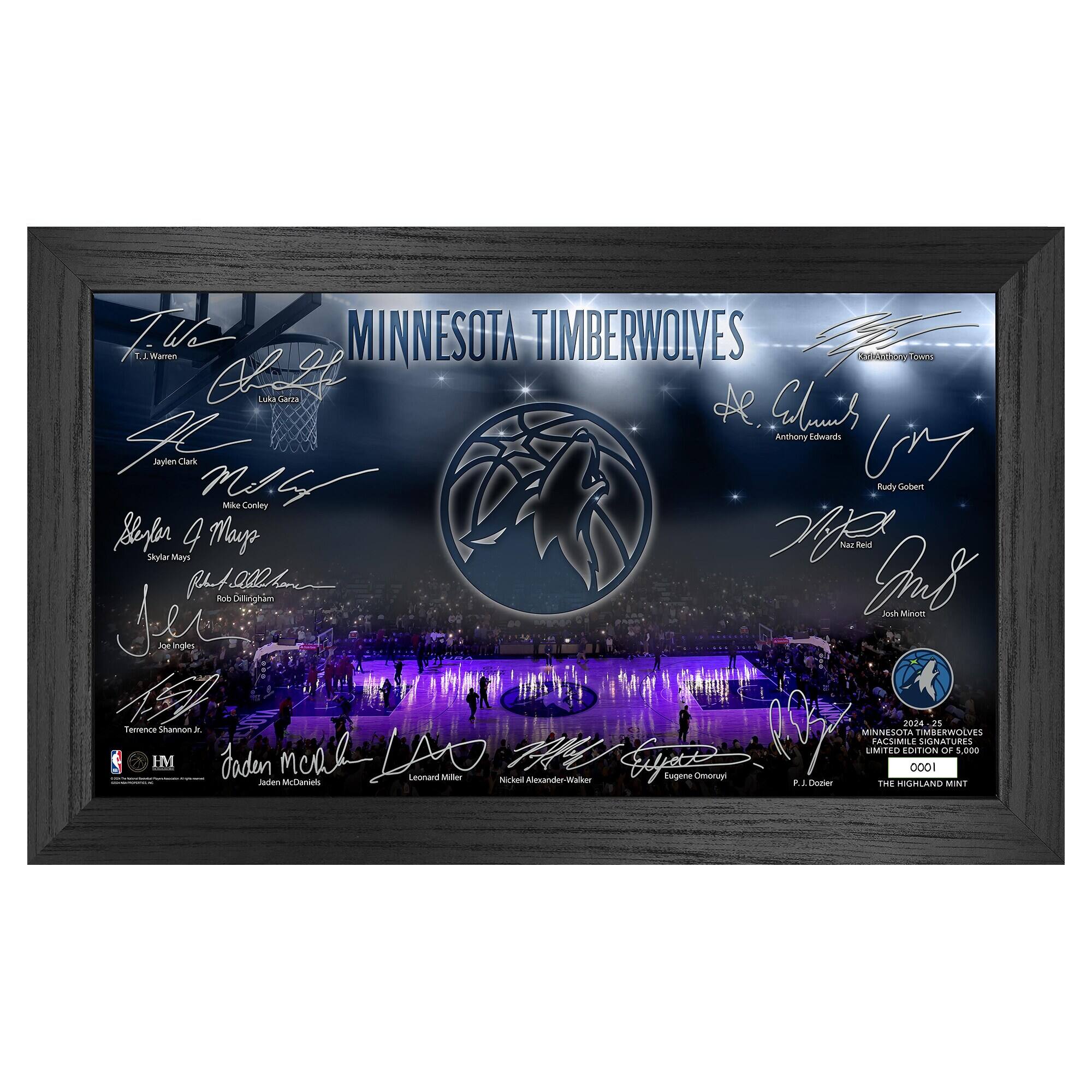Minnesota Timberwolves Signature Court Print