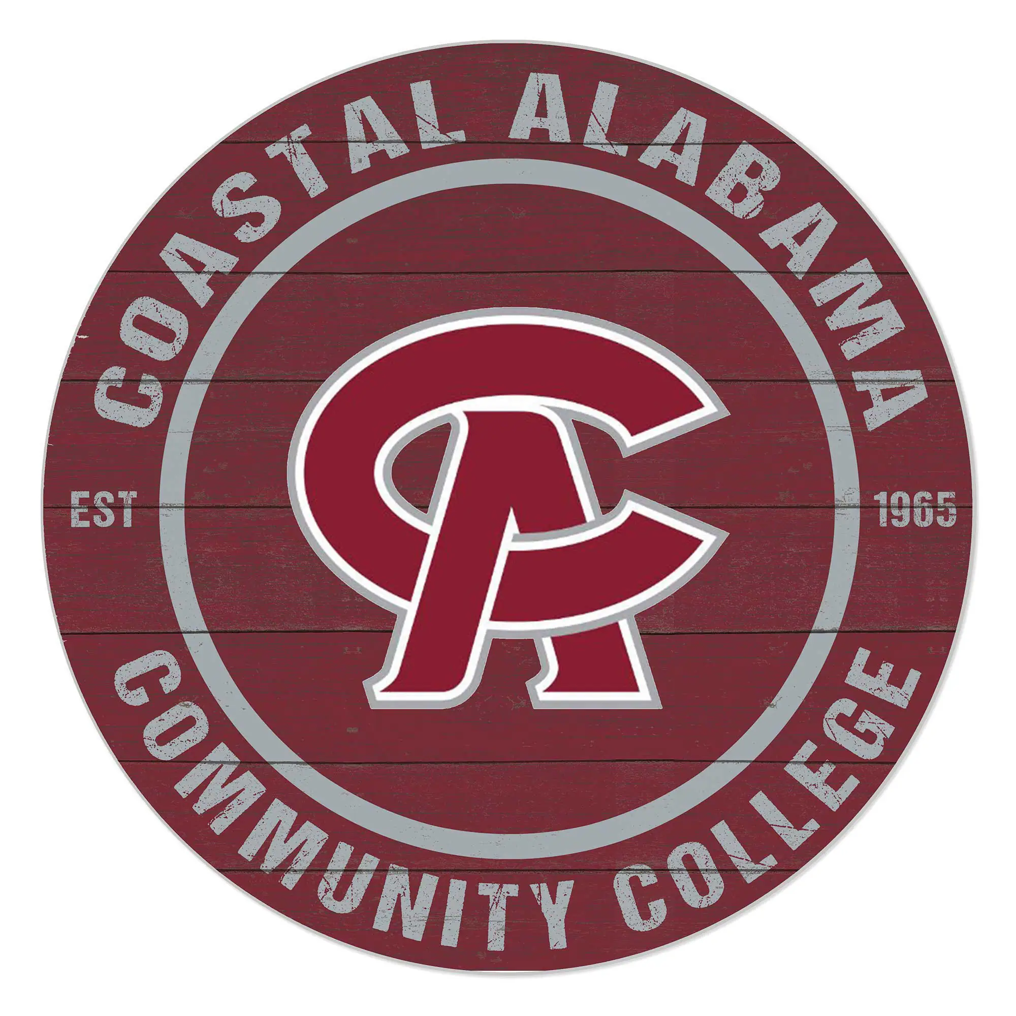 Coastal Alabama Community College 20'' x 20'' Indoor/Outdoor Team Color Circle Sign