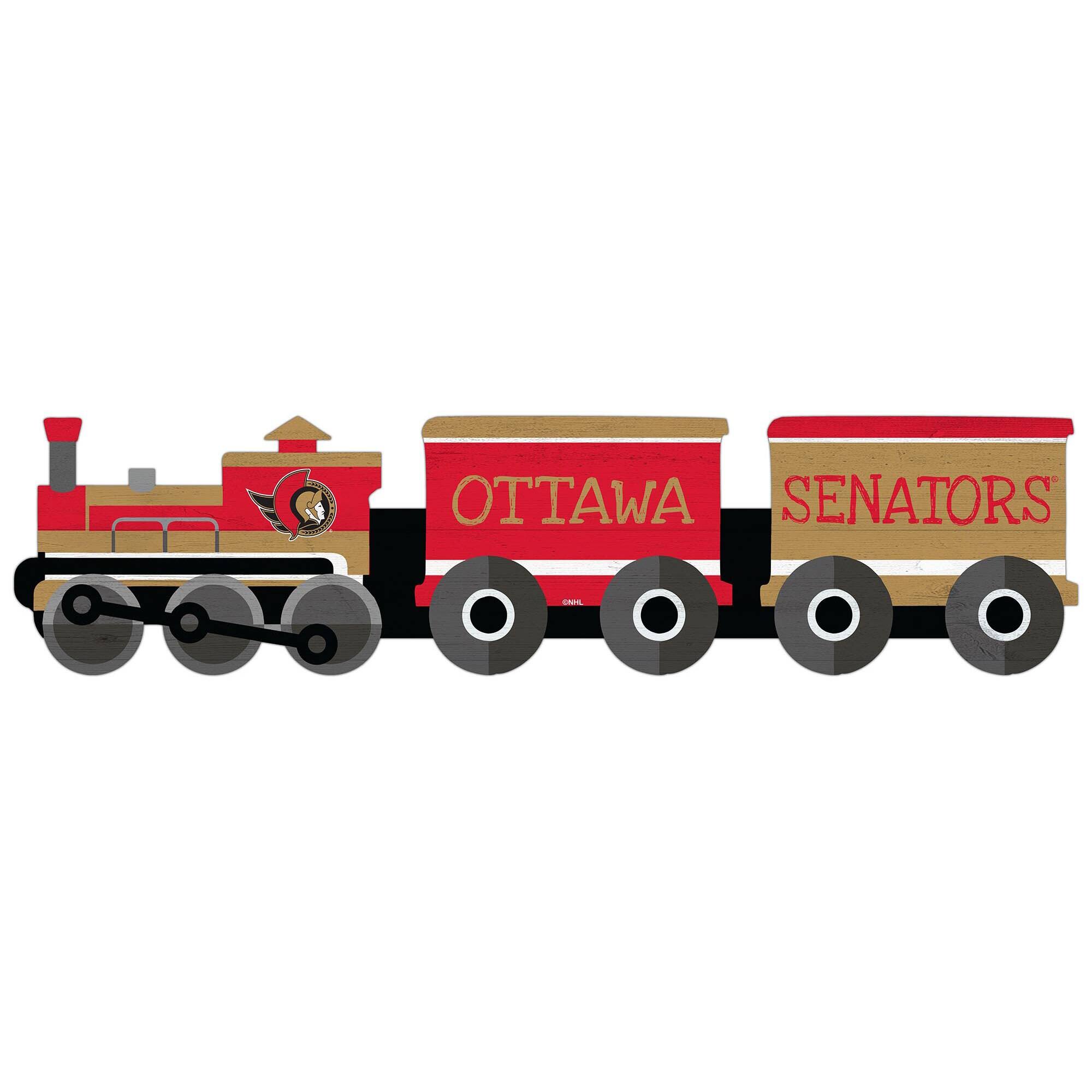 Ottawa Senators 6'' x 24'' Train Cutout Sign