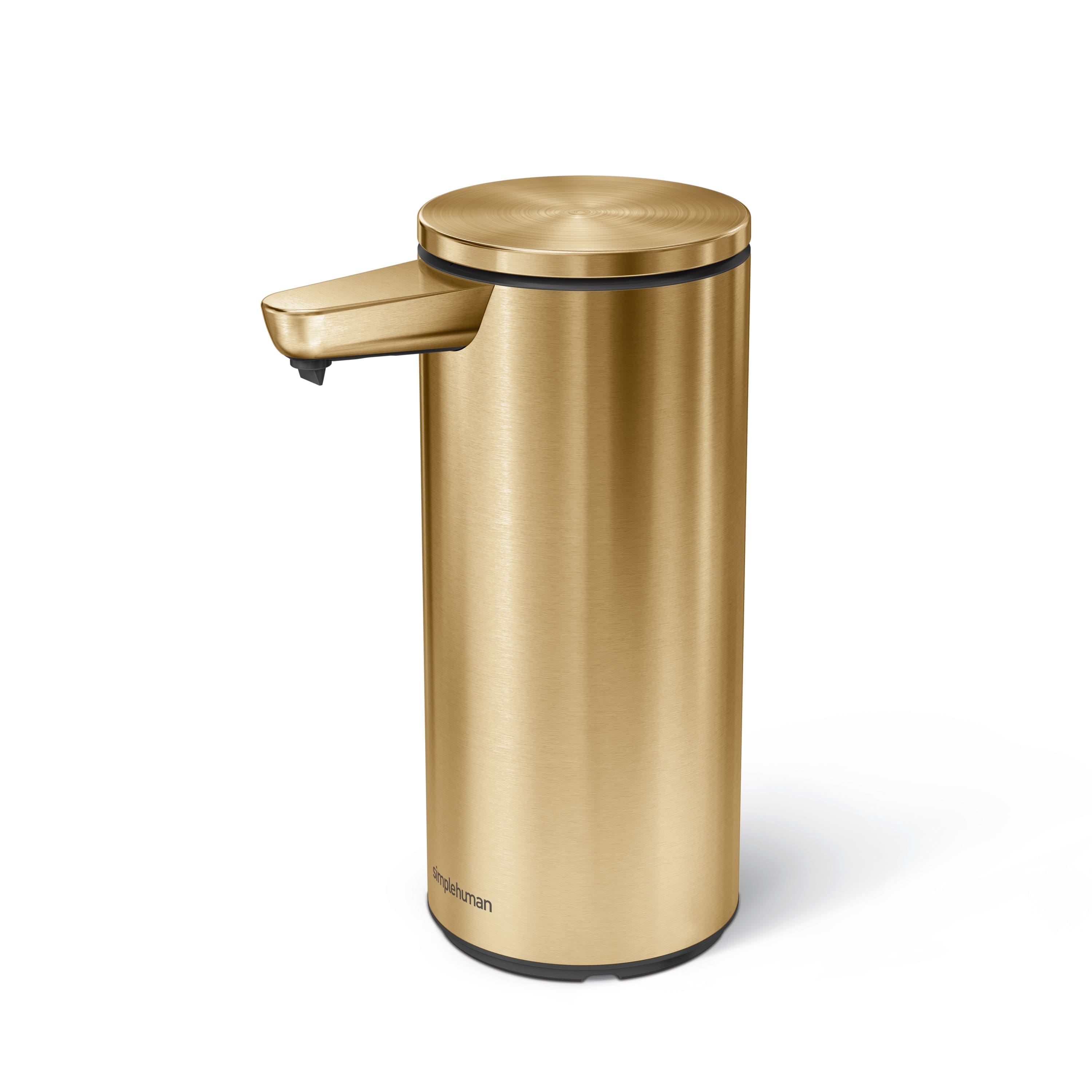 simplehuman - 9 oz. rechargeable liquid sensor pump, high-grade stainless steel - Brass