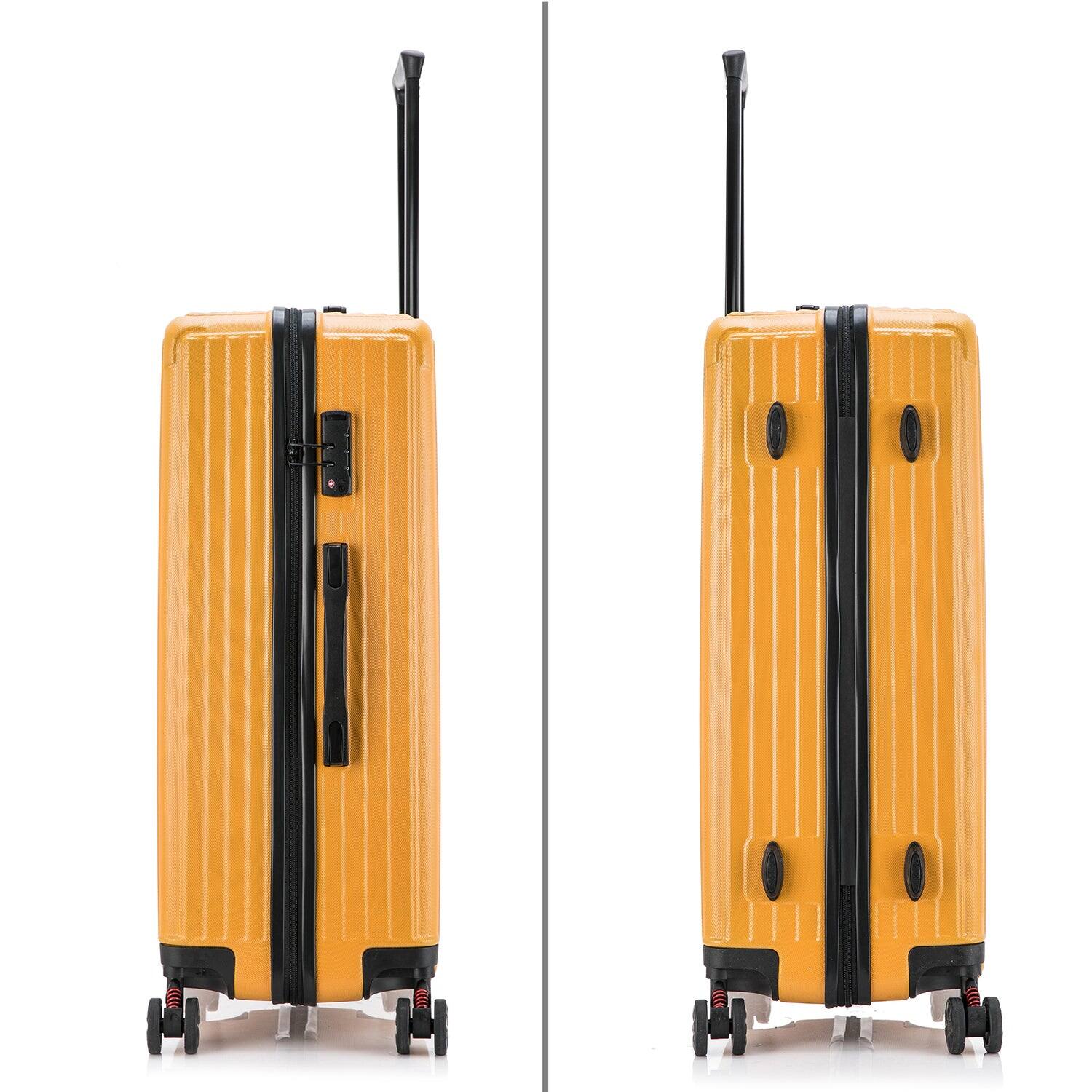 Alt View 2. DUKAP - STRATOS lightweight hardside Spinner 3 Piece Luggage Set  20"/24"/28" - TERRACOTA.