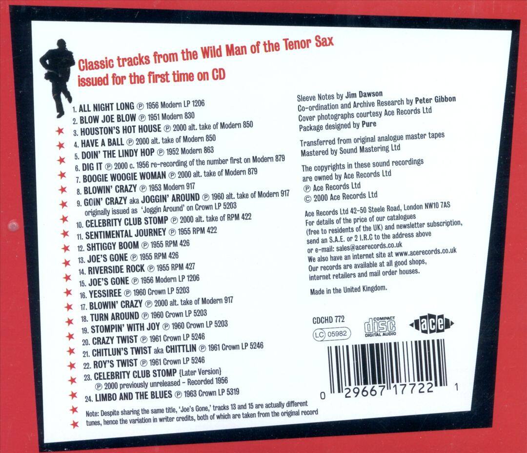 Back. Blows Crazy! [CD].