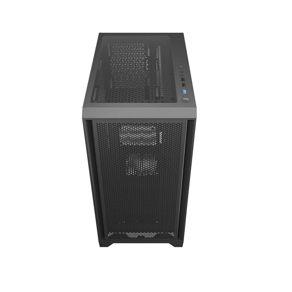 Left. REDRAGON - PAKTIS 2 GC-540 M-ATX Tempered Glass Gaming PC Case - Black.