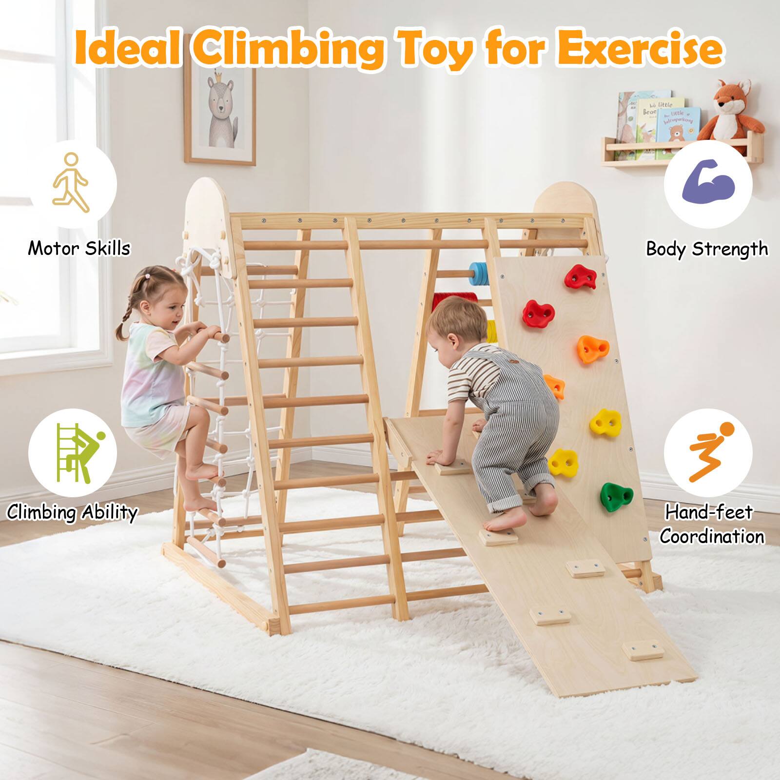 Ideal Climbing Toy for Exercise

- Motor Skills
- Body Strength
- Climbing Ability
- Hand-feet Coordination