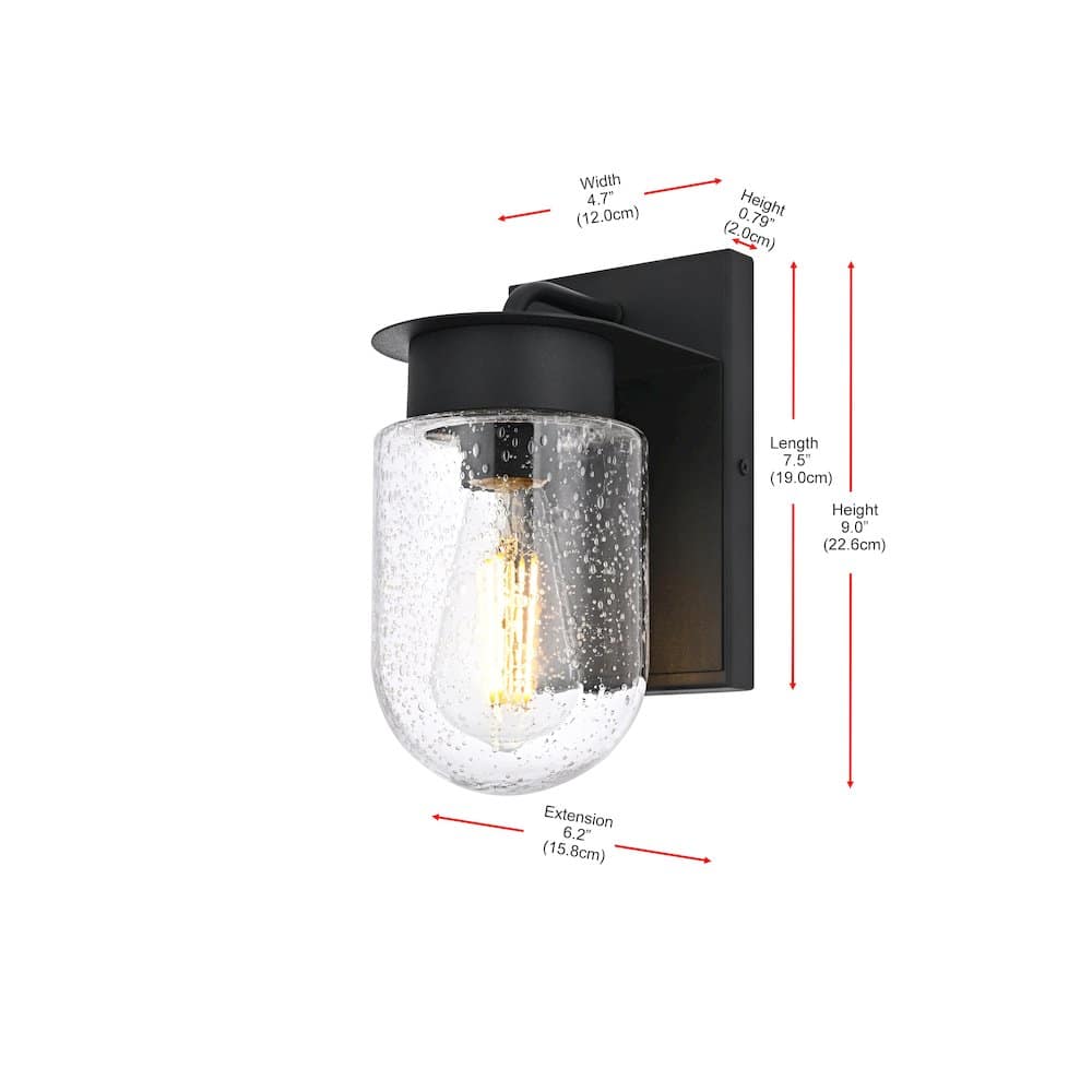 Elegant Lighting - Rafael 5 Inch Outdoor Wall Sconce In - Black price history on PriceWatchPro
