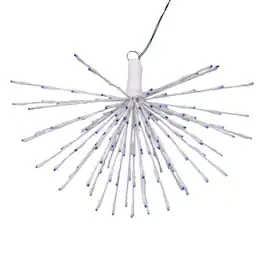 Vickerman - 160Lt x 24" White Starburst Blue 5mm LED Lights.