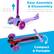 Easy Assembly & Disassembly
Remove handlebar to transport your compact scooter with ease
Pull Up to Remove Bar
Push Button
Compact & Portable