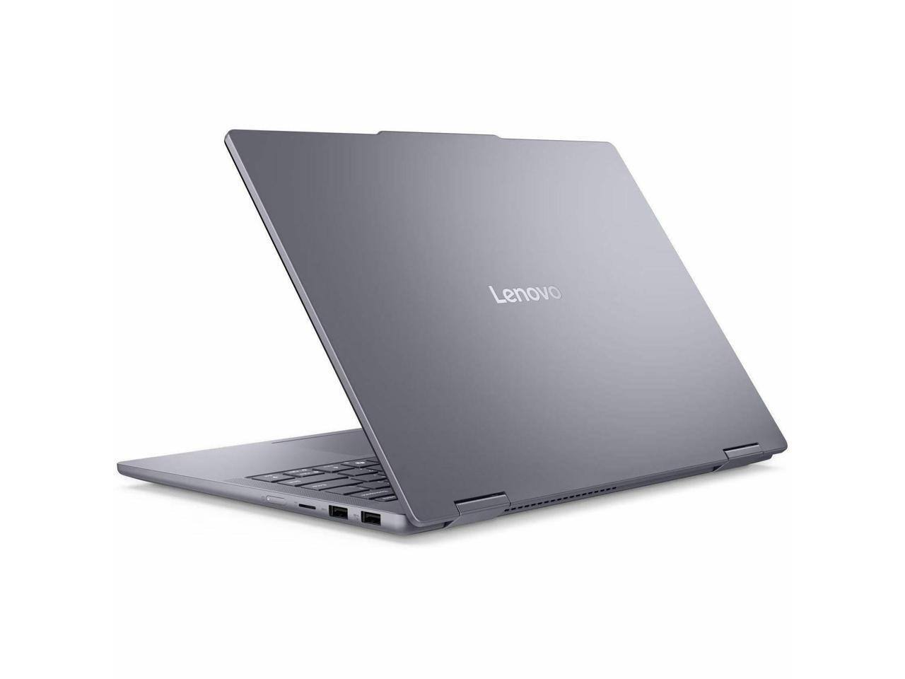 Alt View 2. Lenovo - Lenovo IdeaPad 5 14" Touch - Intel Core Ultra 7 - 16 GB - 1 TB SSD - Luna Gray - Windows 11 - Gray.