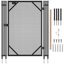 VEVOR - Pool Fence Gate, 4 x 2.5 Ft, Easy DIY Installation Inground Pool Gate, Pool Fence Gate Kit with Stainless Steel Latch - Black