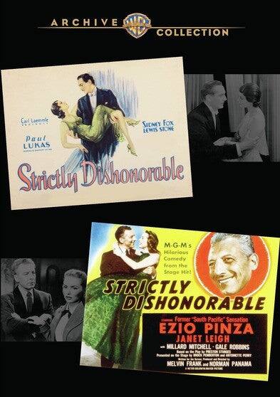 Front. Strictly Dishonorable Double Feature - DVD.