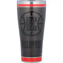 Tervis - LA Clippers 30oz. Blackout Stainless Steel Tumbler - Multicolor