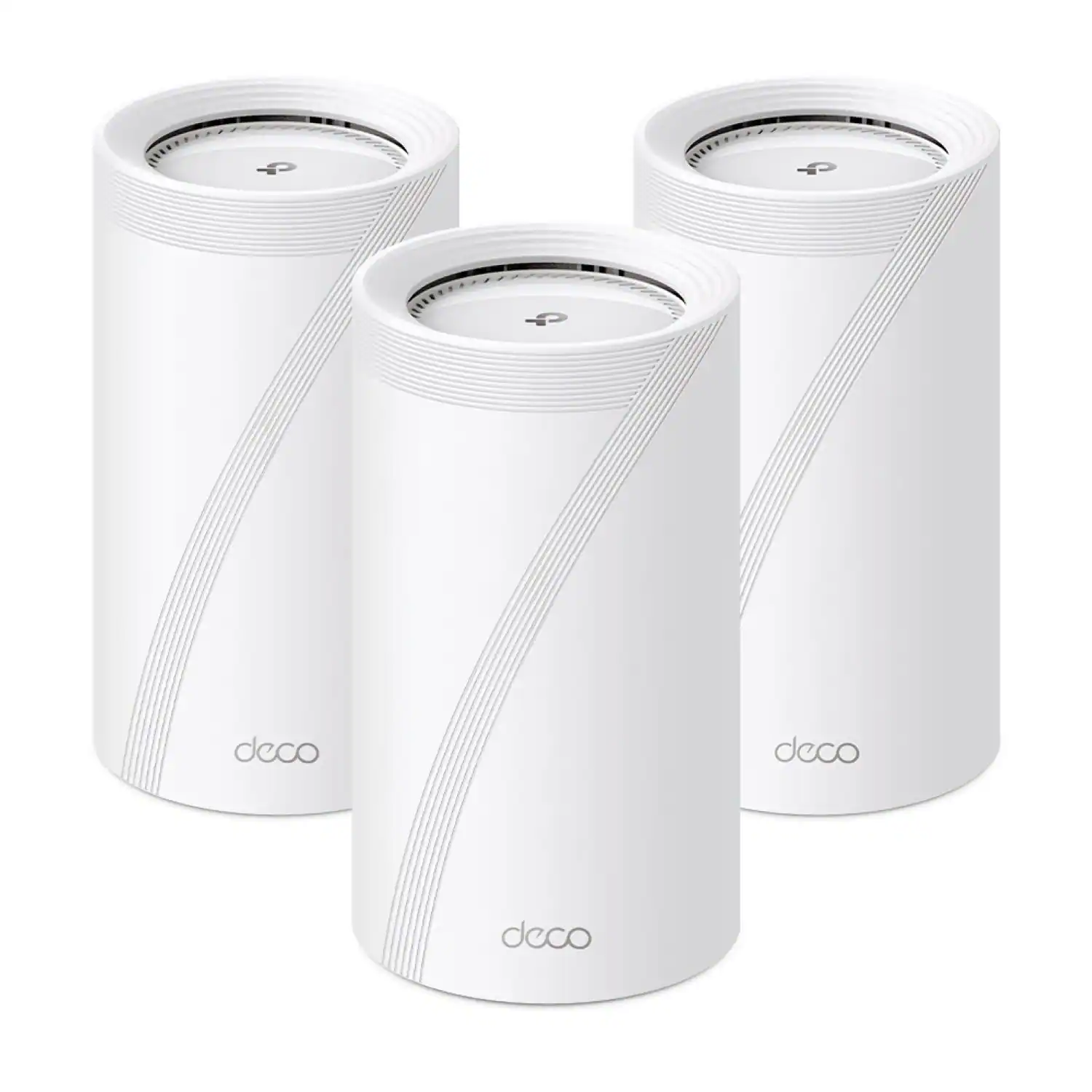 TP-Link - Deco BE95 Wi-Fi 7 BE33000 Quad-Band Multi-Gig Whole Home Mesh Router System (3-Pack) - White