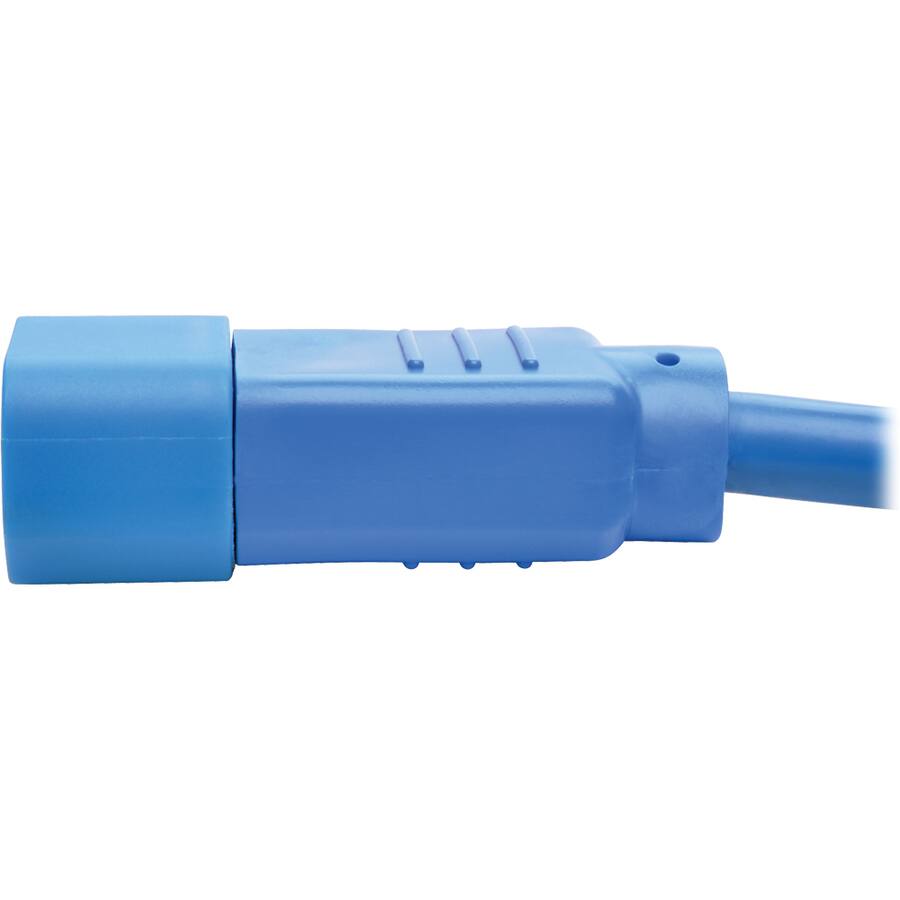 Alt View 2. Tripp Lite - Tripp Lite by Eaton PDU Power Cord C13 to C14 - 10A 250V 18 AWG 2 ft. (0.61 m) Blue - For Computer, Scanner, Printer - Blue.