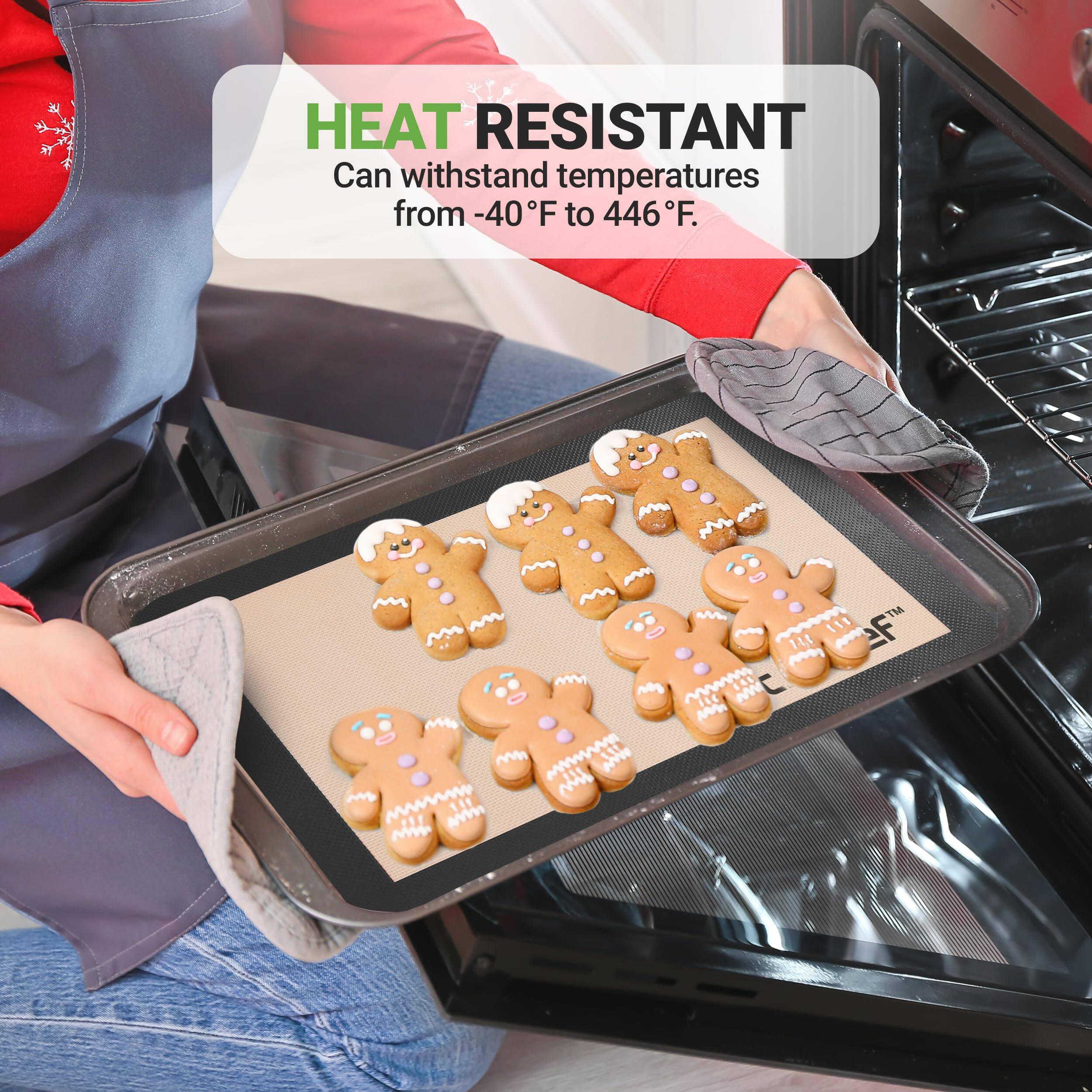 HEAT RESISTANT  
Can withstand temperatures from -40°F to 446°F.