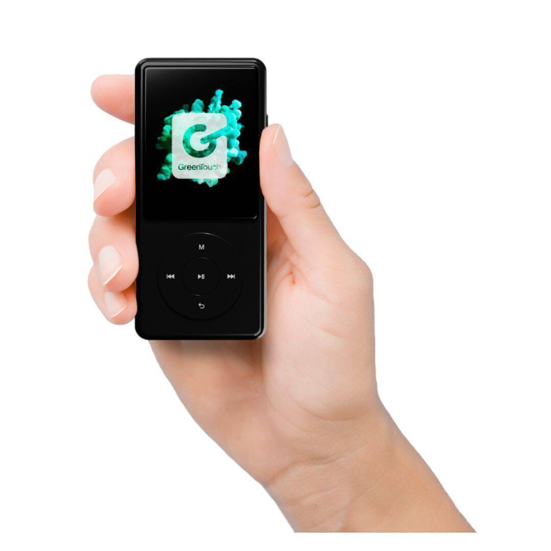 Left. GreenTouch - GREENTOUCH SIX 64GB KOSHER MP3, BLACK.