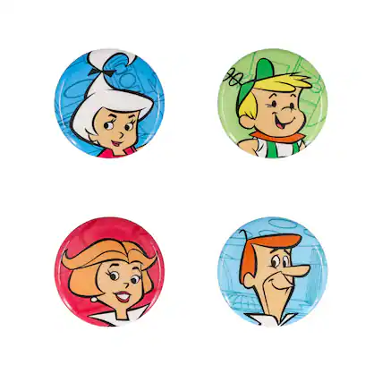 Front. Crowded Coop - Hanna-Barbera The Jetsons Magnet 4-Pack - Multi-Color.