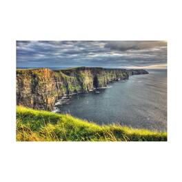 Trademark Fine Art - Pierre Leclerc 'Cliffs of Moher Ireland' Canvas Art - Multicolor