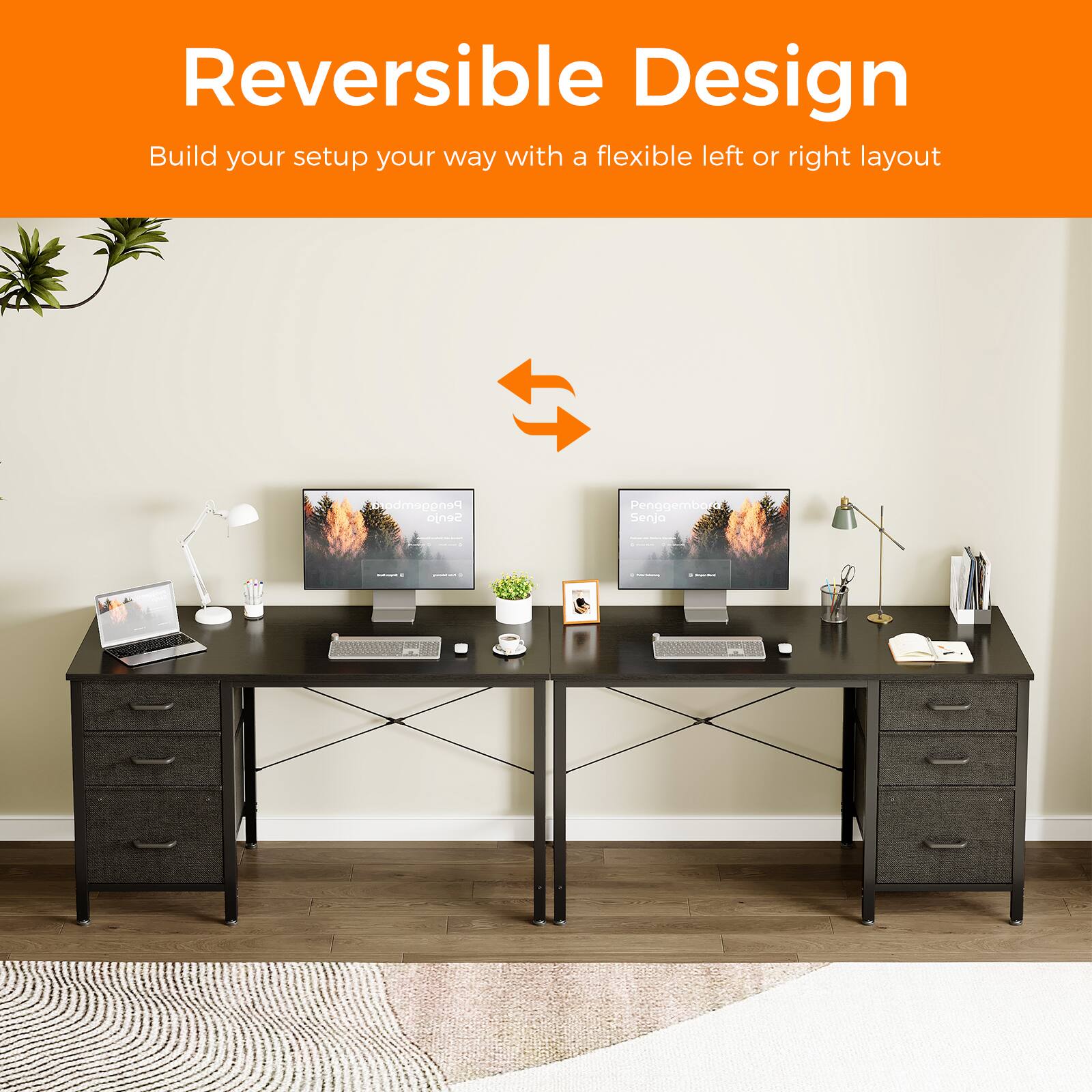 Reversible Design  
Build your setup your way with a flexible left or right layout