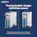 BRITA
Customizable design optimizes space
Configure the reservoir base on the back or side to optimize space on your countertop