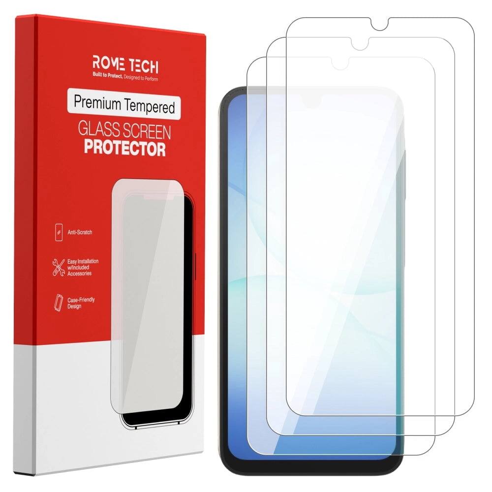 ROME TECH  
Built to Protect, Designed to Perform  
Premium Tempered GLASS SCREEN PROTECTOR  

Anti-Scratch  
Easy Installation w/Included Accessories  
Case-Friendly Design