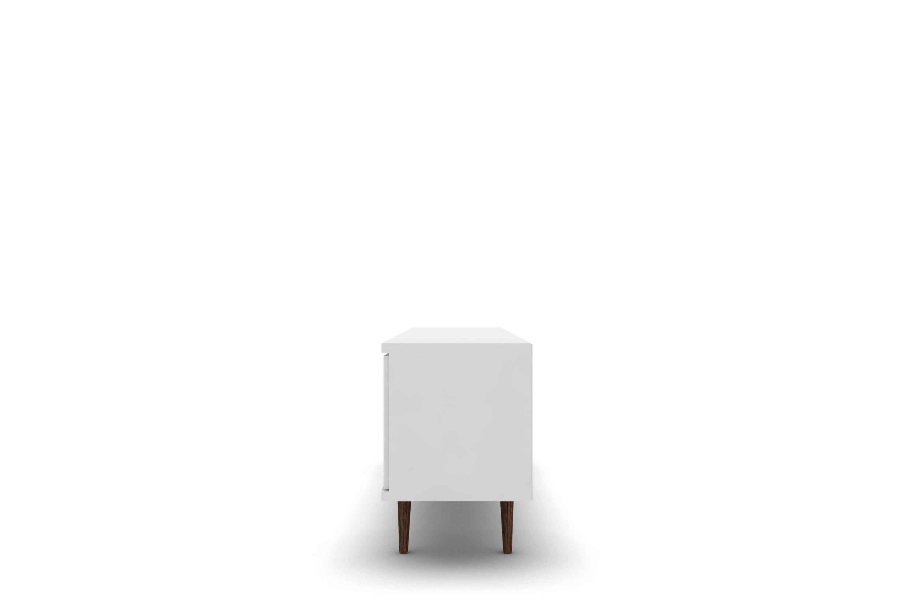 Alt View 1. TinyHomie - 63in TV Stand in White - White.