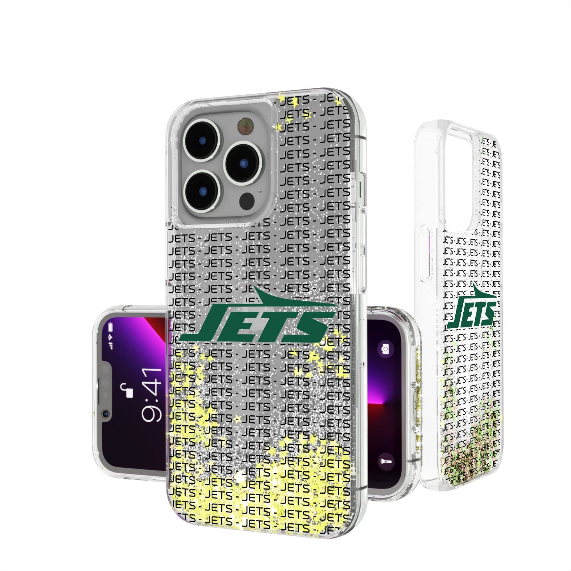 Keyscaper - NFL - New York Jets - iPhone Text Backdrop Design Glitter Case - 15 - Multicolor price history on PriceWatchPro