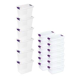 Sterilite - 27 Qt Storage Container, 6 Pack, & 15 Qt Storage Container, 12 Pack
