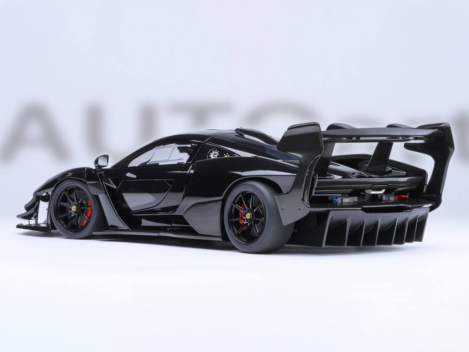 Alt View 6. Autoart - McLaren Senna GTR Onyx Black 1/18 Model Car by Autoart.