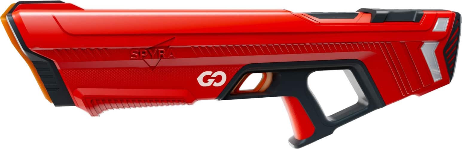 SPYRA - Electric Water Blaster, Lightweight Outdoor Squirt Toy Game, SpyraGo - Red