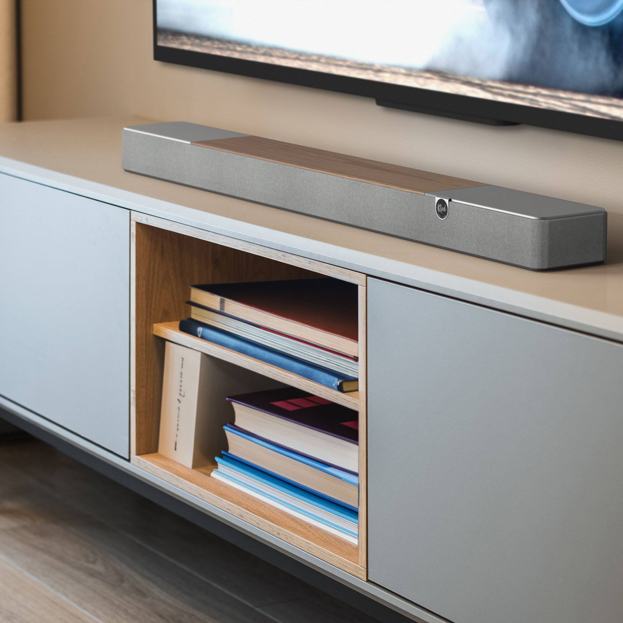 Alt View 14. Klipsch - Flexus CORE 200 3.1.2 Soundbar - Walnut.