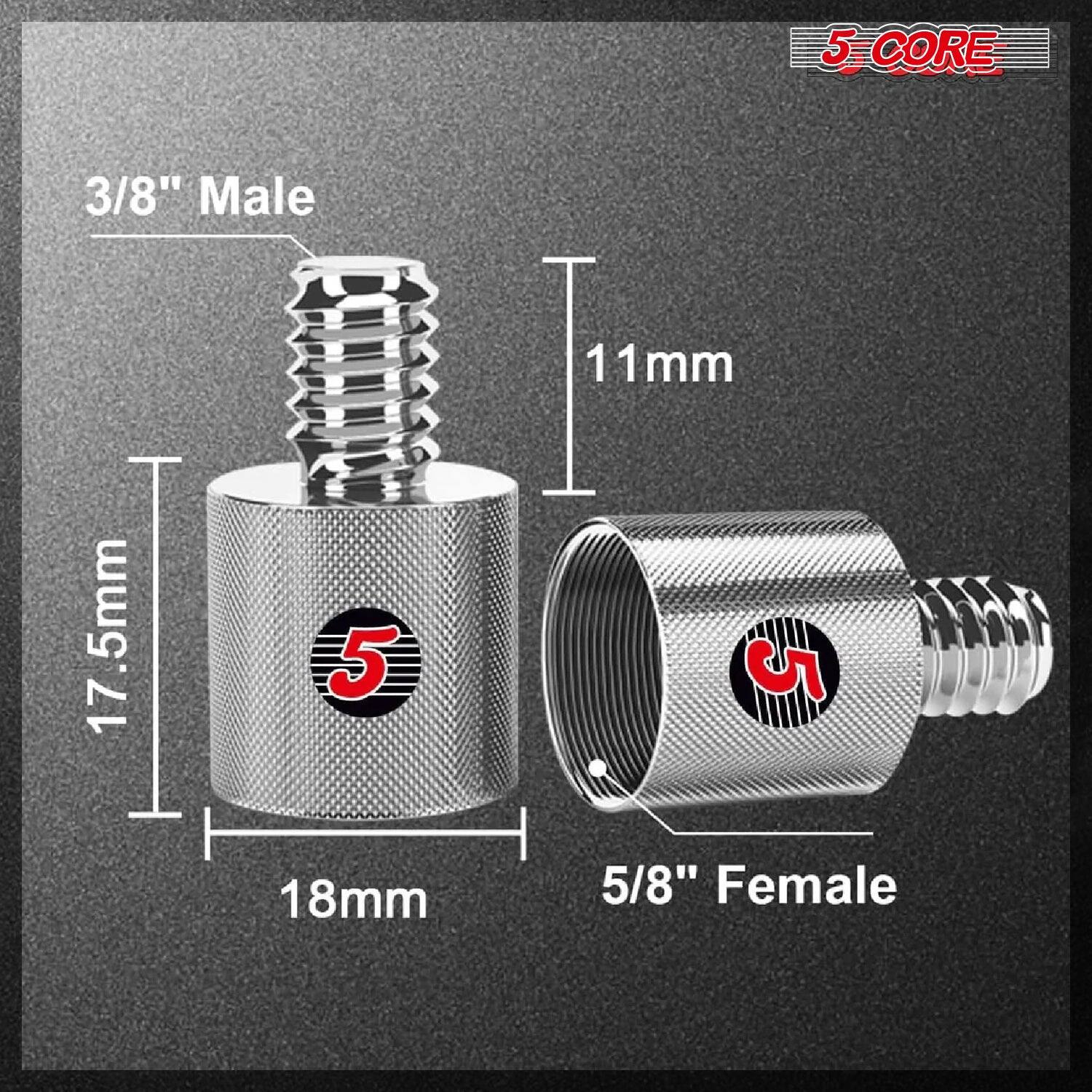 5 CORE, 3/8" Male, 11mm, 17.5mm, 18mm, 5/8" Female