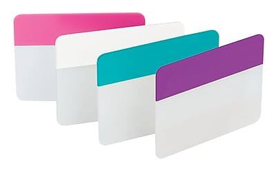 Alt View 4. Post-it - Post-it Filing Tabs, 2" Wide, Assorted Colors, 24 Tabs/Pack (686-PWAV) - Assorted.
