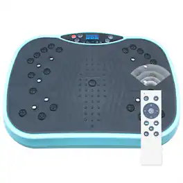 HTUTWOO - Vibration Plate Exercise Machine - Whole Body Workout Vibration Fitness Platform, Home Training Equipment for Toning - Blue