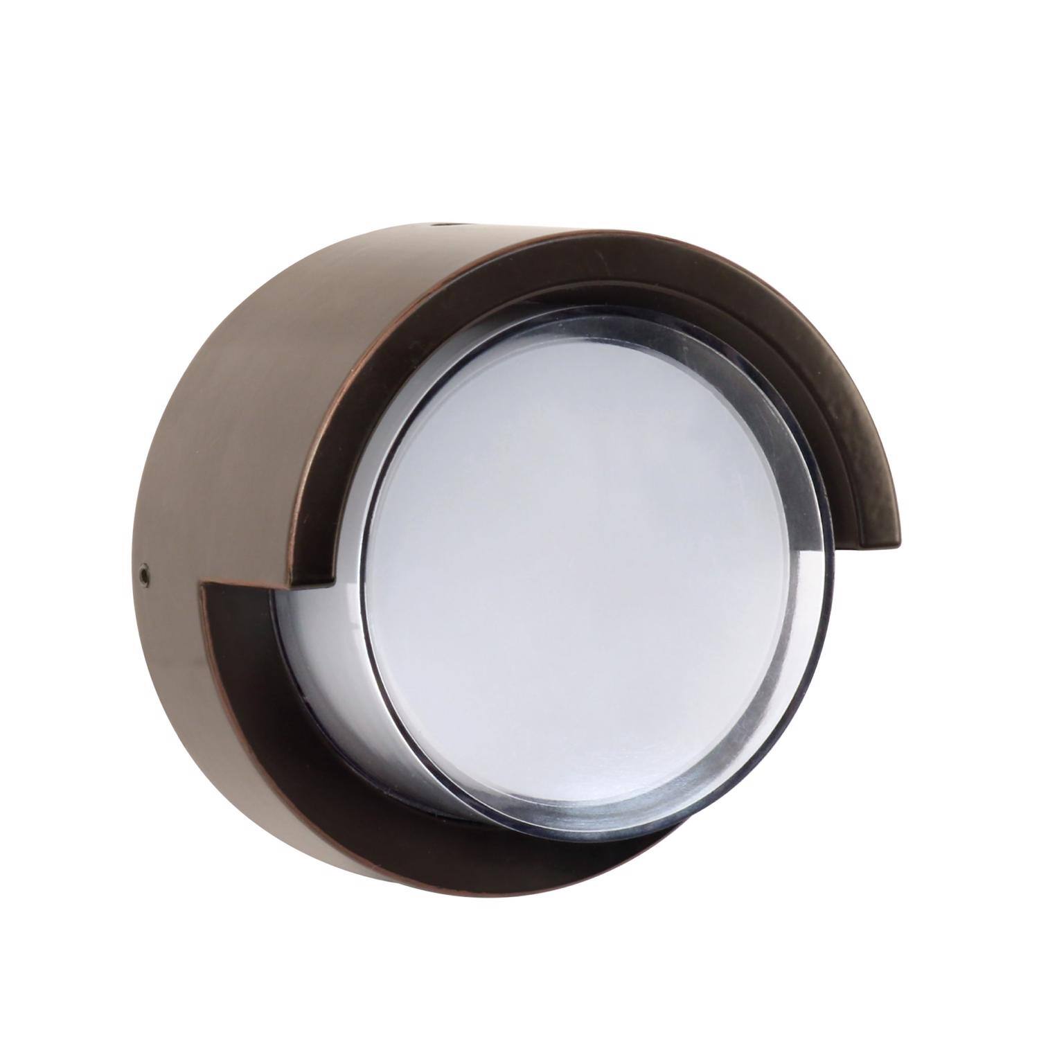 Left. FEIT ELECTRIC - Feit LED Bronze Dusk to Dawn LED Light Fixture.
