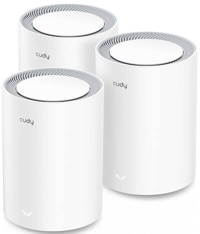 Cudy AX3000 Wi Fi 6 2.5G Mesh System, 7000 Sft., Replaces