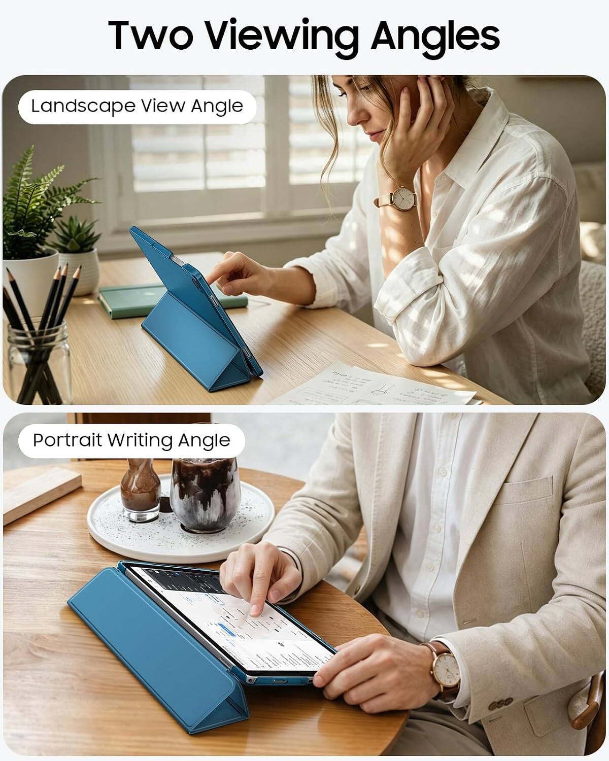 Two Viewing Angles

Landscape View Angle

Portrait Writing Angle