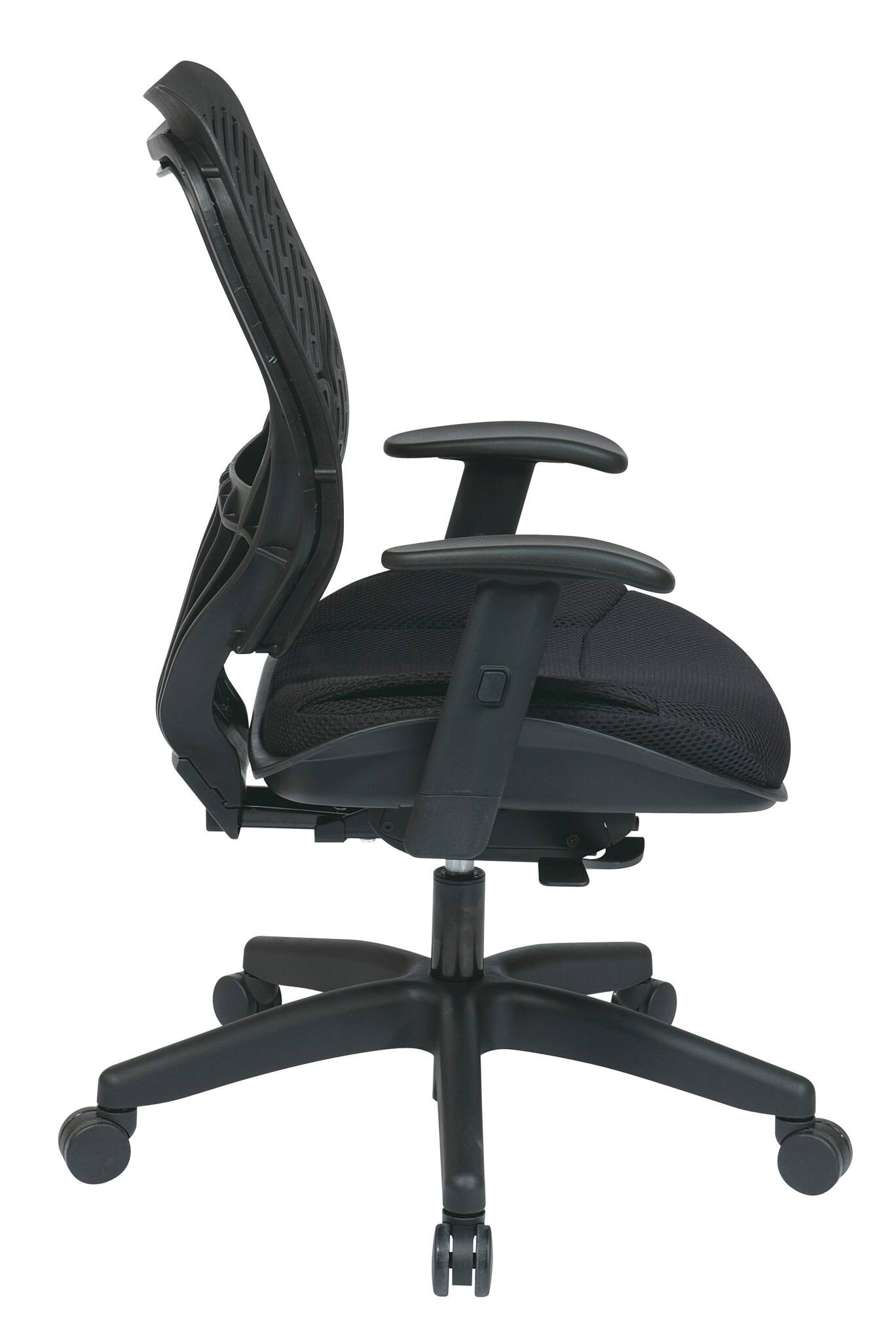 Alt View 1. Office Star Products - Unique Self Adjusting SpaceFlex® Back Managers Chair - Black.