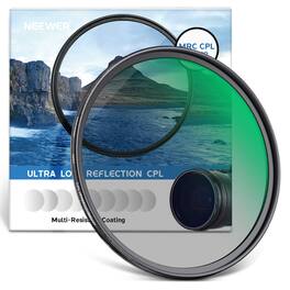 Neewer - 58mm CPL Circular Polarizing Filter, 30-Layer Nano Coat, Ultra Slim, HD Glass