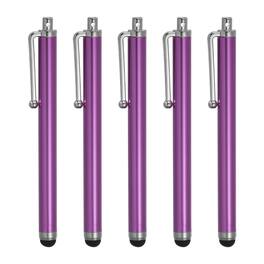 Unique Bargains - 5pcs Stylus Pens for Touch Screens Universal Capacitive High Sensitivity for Phone All Capacitive Touch Screen Device - Purple