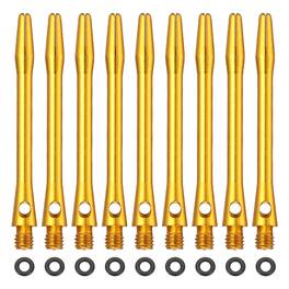 Unique Bargains - Dart Shafts for Steel Tip, Medium 2BA Thread Aluminum Shaft Set, 48mm & 14 Set - Fits Darts Training/Sharpener - Gold