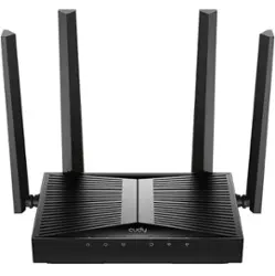 Cudy - BE3600 Dual-Band Wi-Fi 7 Router, Lightning-Fast Speeds, 2.5G Multi-Gig Connectivity, Far-Reaching Coverage - black - Front_Zoom