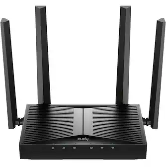 Front. Cudy - Cudy BE3600 Dual-Band Wi-Fi 7 Router, Lightning-Fast Speeds, 2.5G Multi-Gig Connectivity, Far-Reaching Coverage, Black - black.