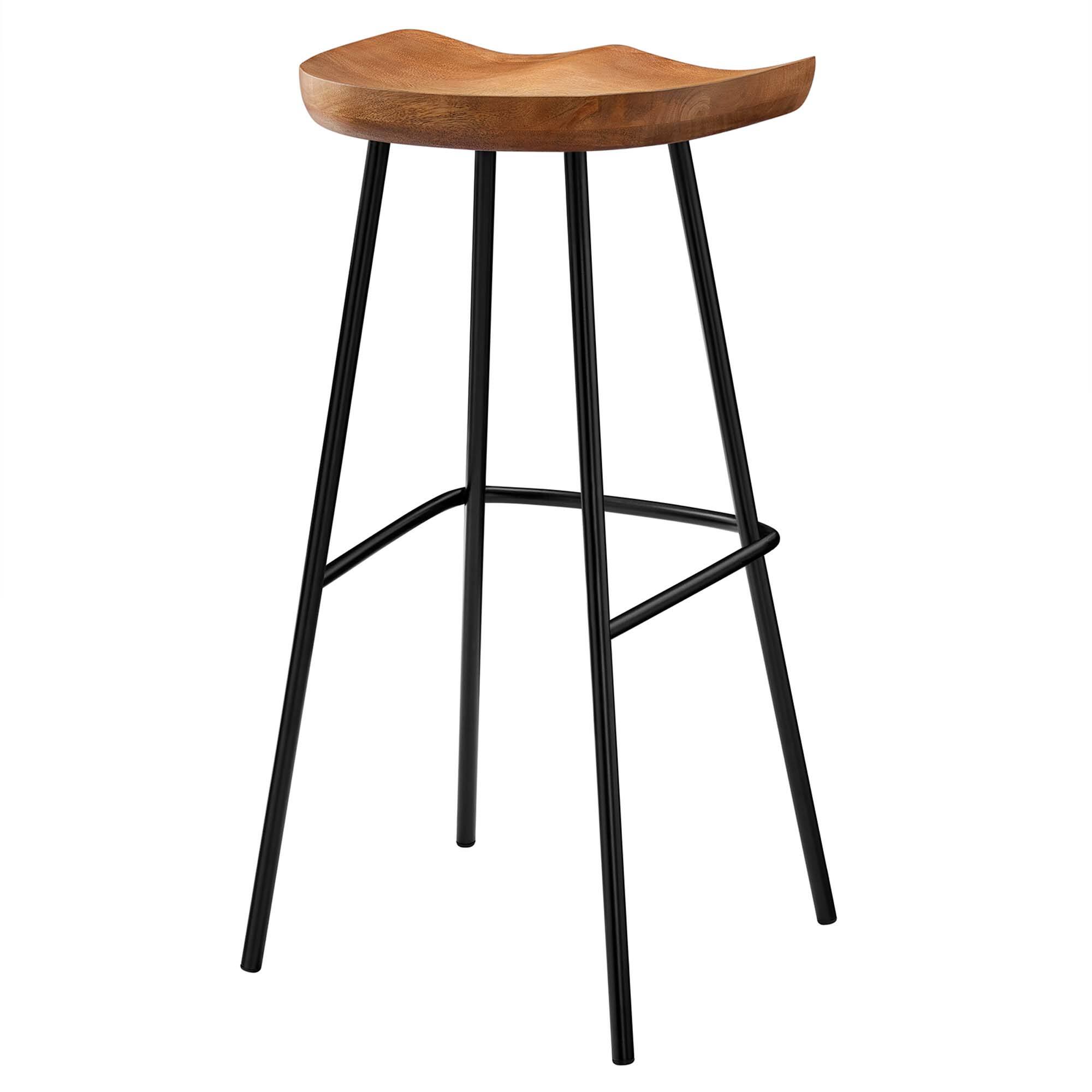 Alt View 2. Modway - Concord Backless Wood Bar Stools Set of 2 by Modway - 0.